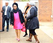 Water and Sanitation Deputy Minister Pamela Tshwete arrives in eDumbe in KZN to engage with the community menacers regarding the ongoing drought relief interventions in the area
